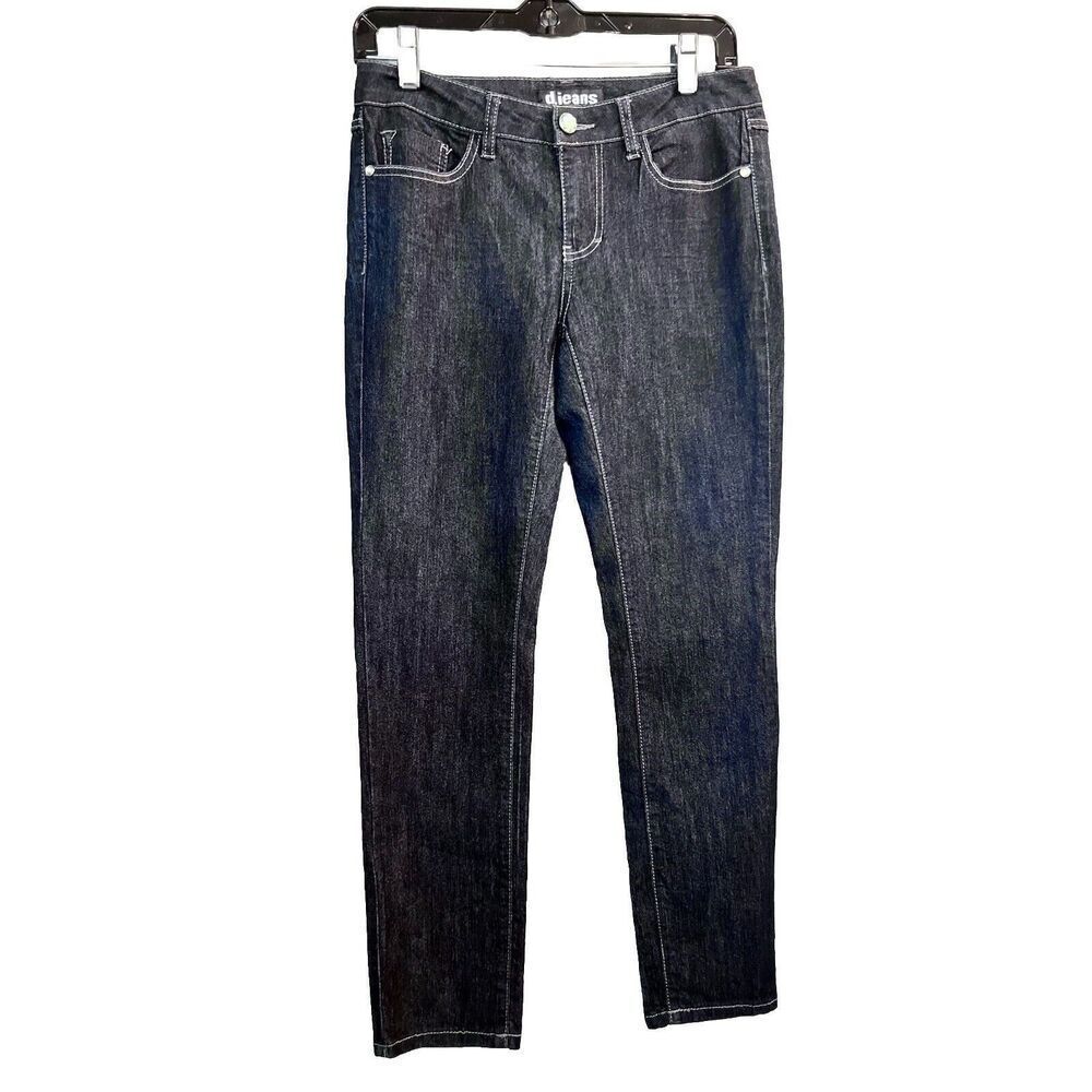 D. Jeans Embellished black ankle jeans size 4P Rhinestones‎ Cotton Blend Rodeo